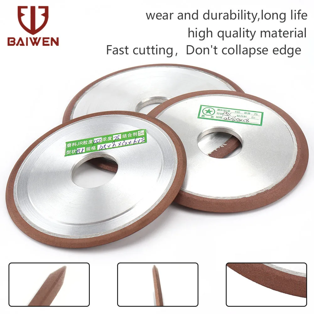 

125/150mm Diamond Grinding Wheel enhanced Resin Cutting Disc for Tungsten Steel Milling Tool Carbide Metal