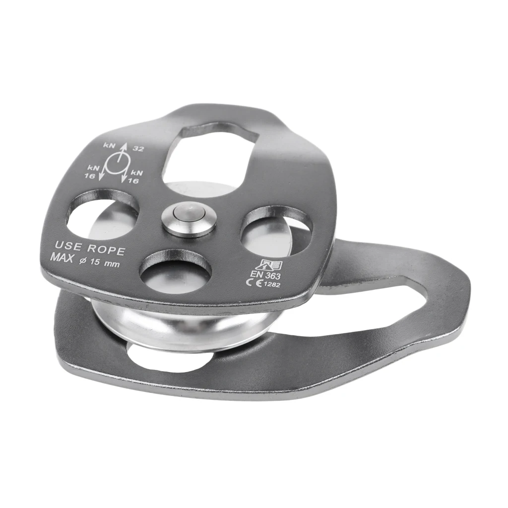 Mountaineering Climbing Rock 32KN Zip Line/Wire Cable Trolley Pulley, Large, Durable, CE Certificated