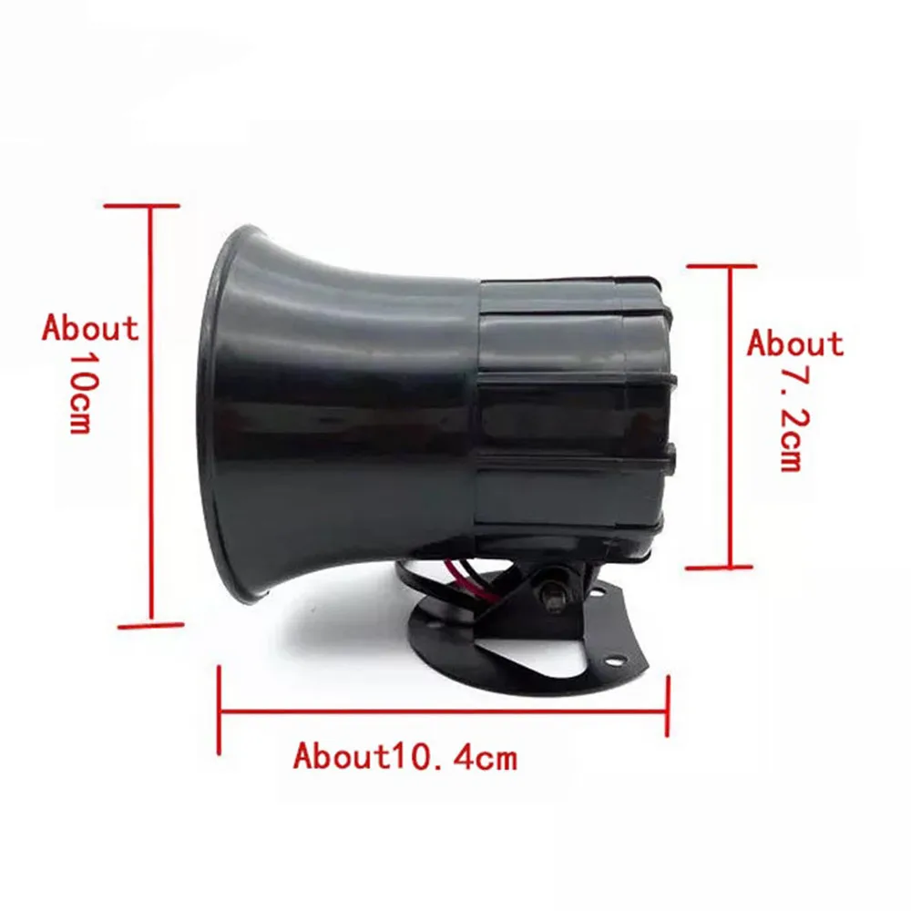 Car Siren Horn Universal 12V 20W Car Horn 3 Tone Sound