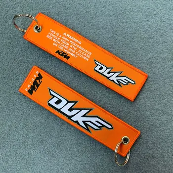 

2PCS/Lot Motorcycle Accessories Embroidery Keychain Key Ring Key chain keyring For KTM 390 690 200 Duke 125 RC390 RC200 RC125