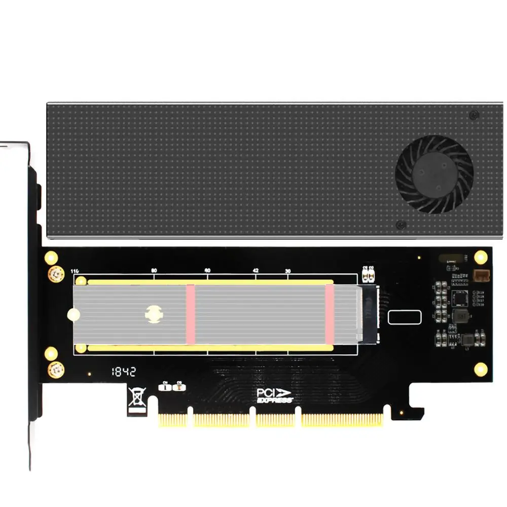 JEYI SK8-NEW NVME карта расширения M.2 NVME радиатор NVME к PCIE3.0 GEN3 M3(SK8+ N110 радиатор)(новая высота SK8-half