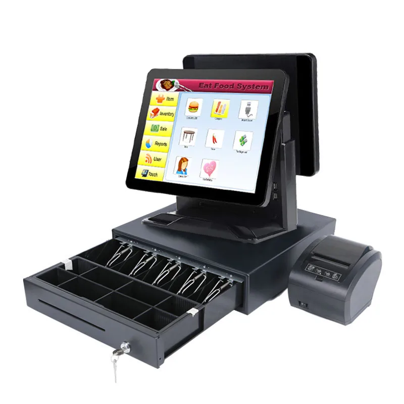 POS-система двойной экран POS-машина кассовый аппарат для ресторана касса Windows EPOS |