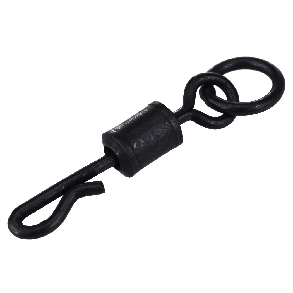 

With Ring Q-Shaped Swivel European Style Fishing Groups Connector UK8 # Matte Q-Shaped Swivel Add Circle European Carp Fishing Q