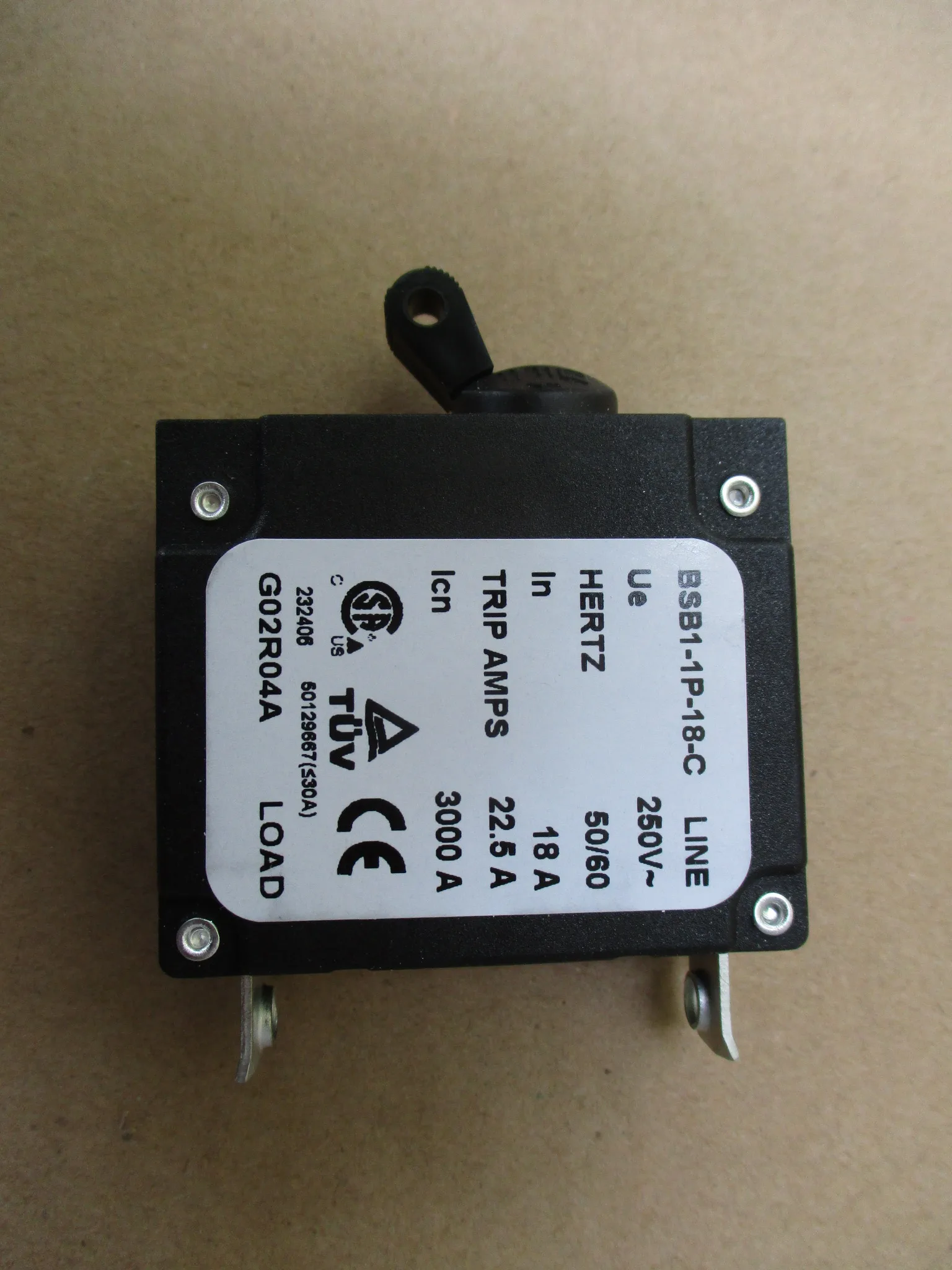 

Детали для автоматического выключателя BSB1-1P-18-C 250V 18A