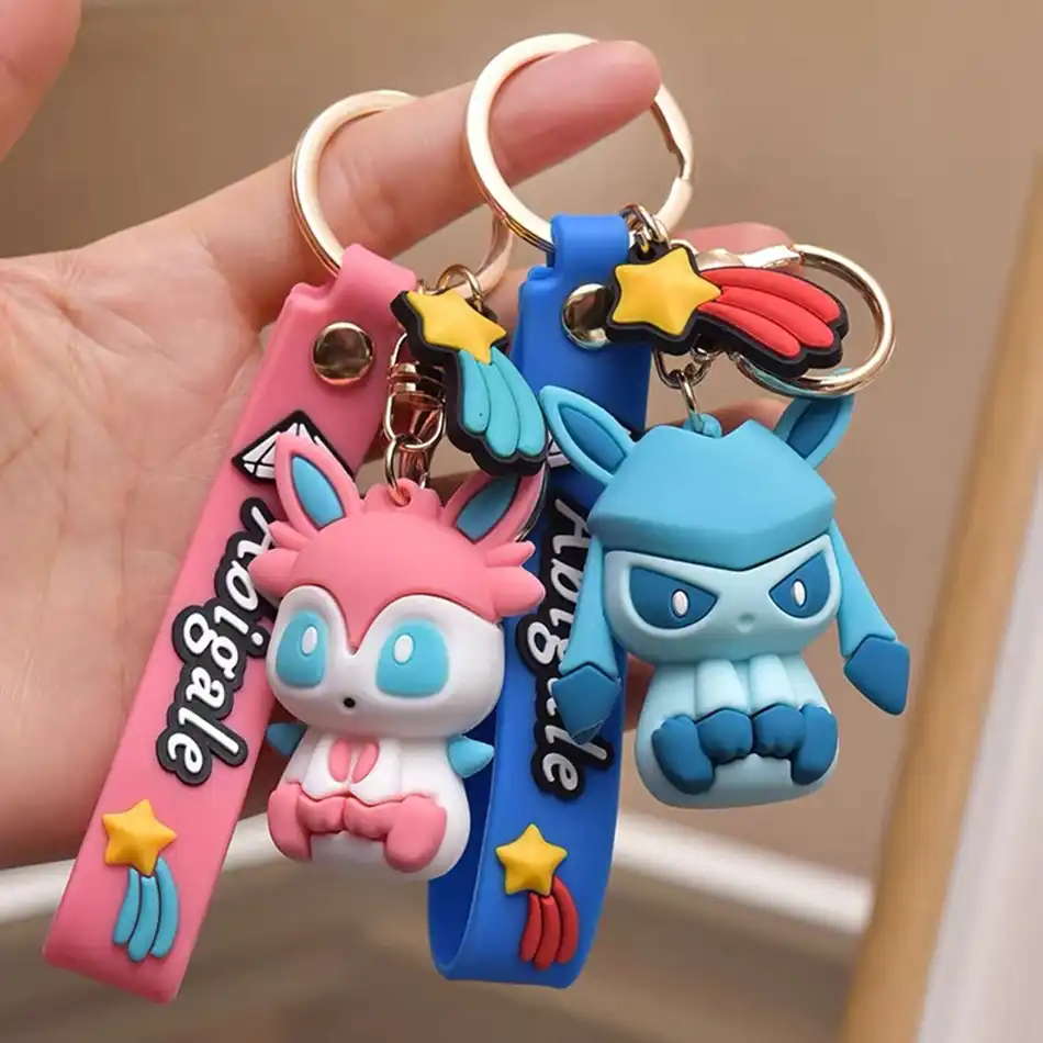 タカラトミーポケモンピカチュウ人形キーホルダーかわいいイーブイアクションフィギュアリング漫画アニメミニモデル子供たちのおもちゃギフト Null Aliexpress