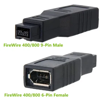 

FireWire 400/800 6-Pin Female to 9-Pin Male IEEE1394a 1394b Adapter Converter
