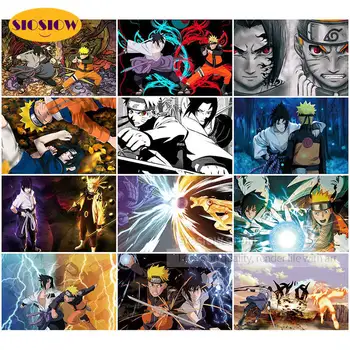 

DIY Daimond Mosaic Embroidery Anime Japanese Diamond Painting Japan Cartoon Naruto Sasuke Full Square Boyfriend Gifts Decor Home