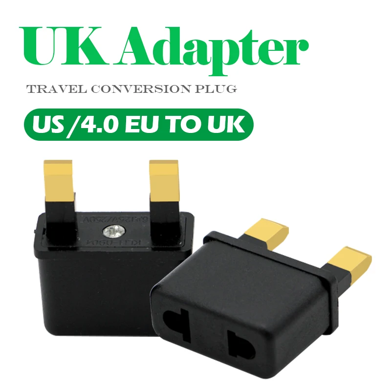 UKIrelandMaltaCyprus2PinPowerPlugAdapterChangeUS2PinEU