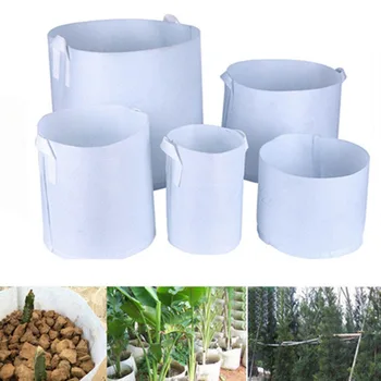 

5pcs Non-woven Plant Seedling Grow Bags Pot Home Garden Tools Potato Strawberry Fabric Vegetable Jardin Seedling Growing Pots
