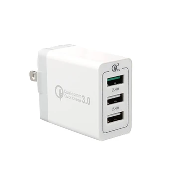 

USB Smart Quick Charge QC3.0 3-Port USB Fast Charger 3.0 For Tablet Mobile Phone 3USB Interface Adapter Head