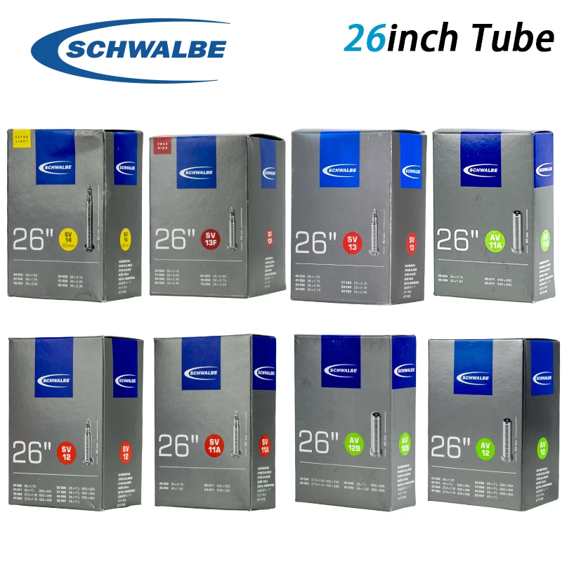 Schwalbe 26Inch Bike Tube 26inch Bicycle Inner Tires Cycling Inner
