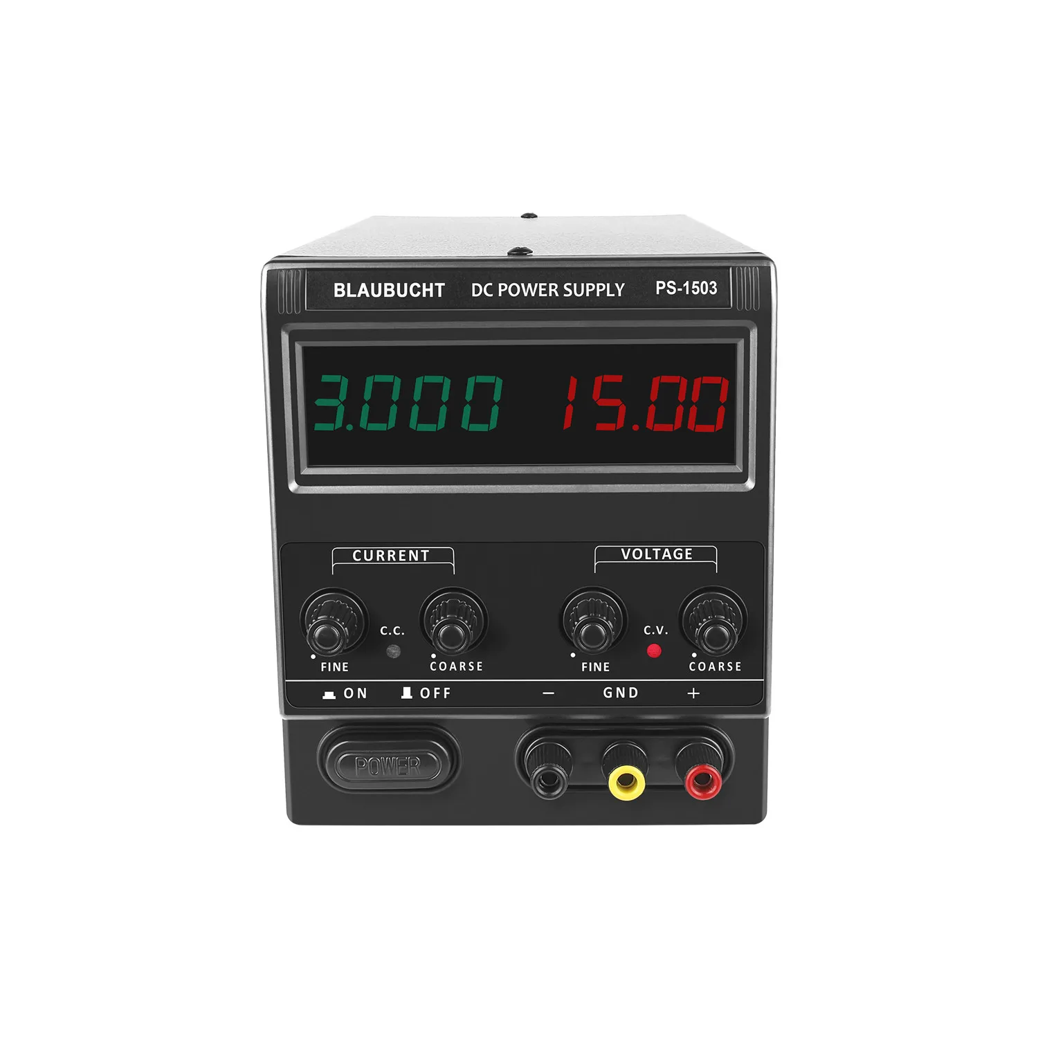 

POWER PS1503 15V 3A Two-color Display Input 220V/110V 45W Adjustable Mobile Repair DC Lab Bench Switching Power Supply