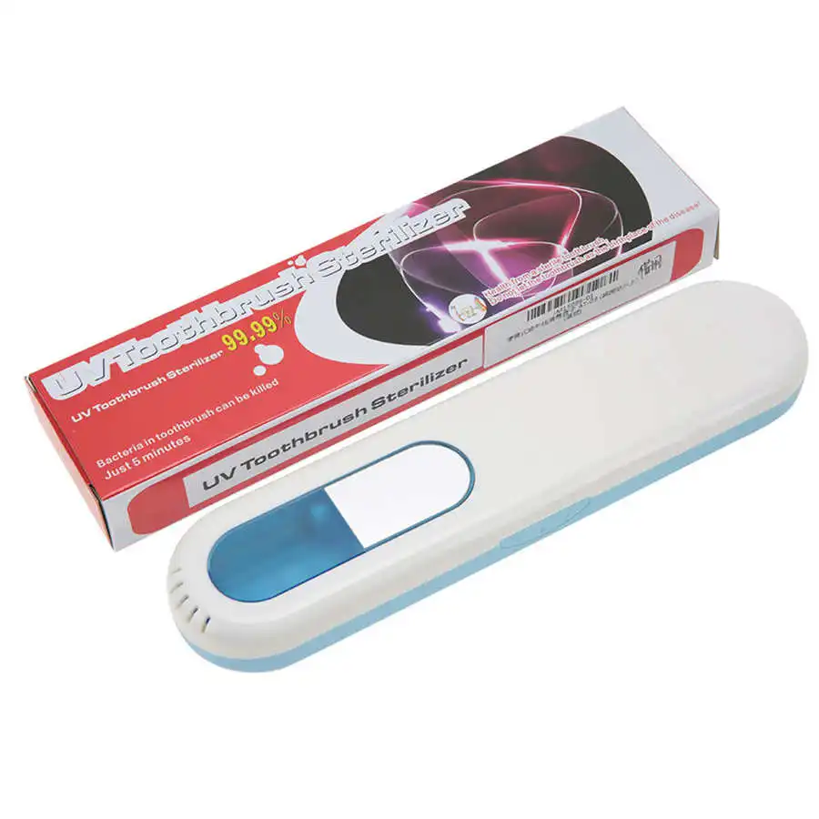 Portable Antibacteria UV Light Toothbrush Sterilizer Box Toothbrush Clean Disinfection Sanitizer Battery Powered Oral Hygiene toothbrush sterilizer