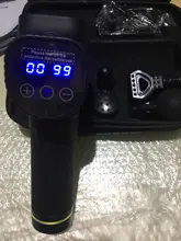 Pantalla LCD masaje arma profundo masajeador muscular dolor muscular cuerpo masaje de cuello ejercicio de relajación adelgazar la alivio del dolor