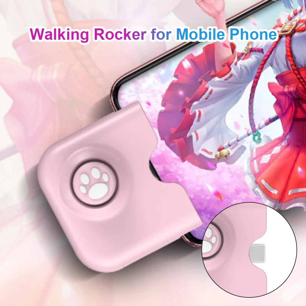 Mobile Game Controller Gamepad with Charging Port Mobile Phone Gamepad Joystick Grip Rocker Handle for Genshin Impact Controller