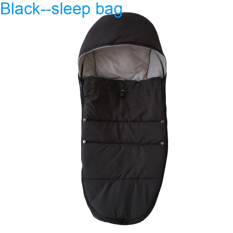 Black-sleep bag Теплая подушка для сидения для GB Pockit коляска спальный мешок для Goodbaby Pockit+ аксессуары для колясок ветрозащитные спальные мешки - Цвет: Black-sleep bag