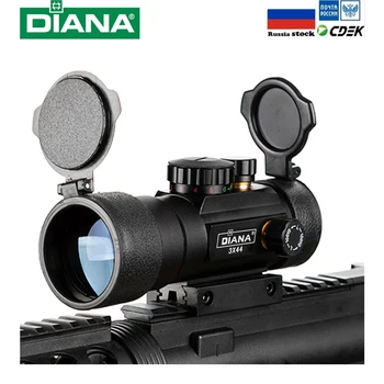 

3X44 Green Red Dot Sight Scope Tactical Optics Riflescope Fit 11/20mm rail Rifle Scopes for Hunting