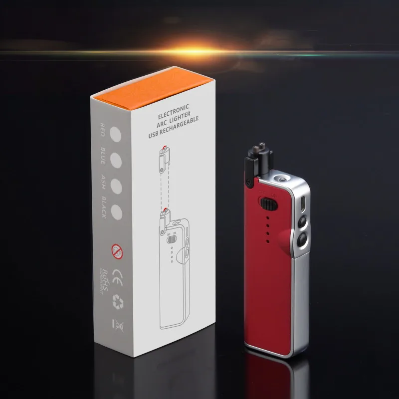 Электрическая дуговая зажигалка для кухни USB перезаряжаемая длинная Зажигалка с