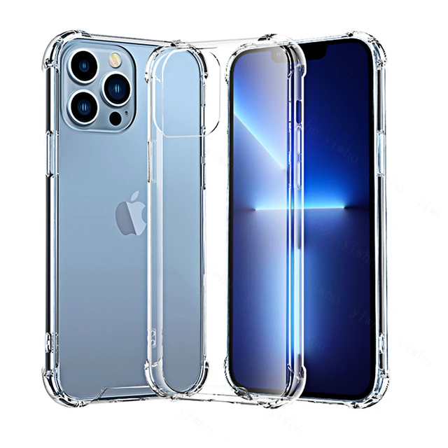 Phone Case For Iphone 13 13 Pro Max Shockproof Cases For Apple Iphone 13pro  13 Mini Clear Back Cover Transparent Clean 13mini - Mobile Phone Cases &  Covers - AliExpress