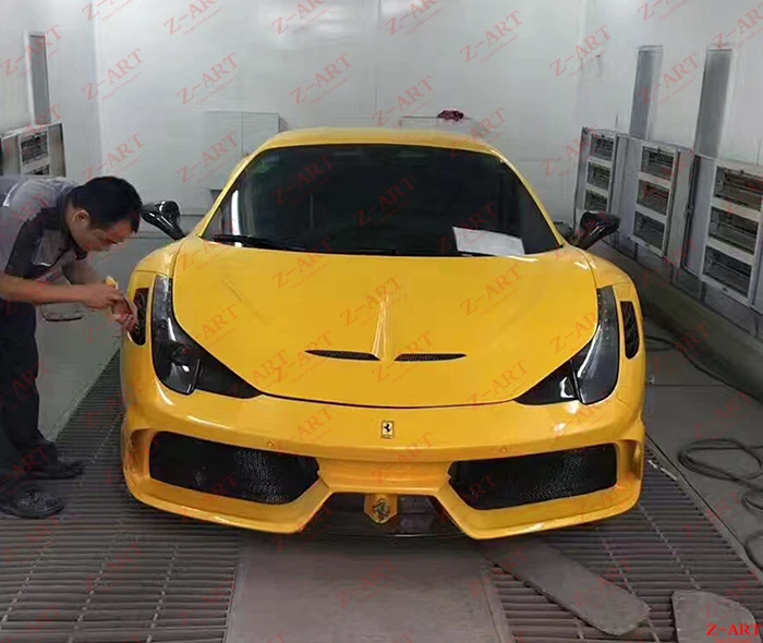 

Z-ART SP front bumoer and carbon fiber front trunk lid for Ferrari 458 retrofit body kit for Ferrari 458 tuning body kit