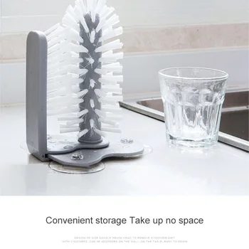 

Hot Suction Wall Lazy Cup Brush Glass Cleaning Brush Kitchen Rotating Water Cup Tea Cup Brush Rotating Cup Teacup Brush