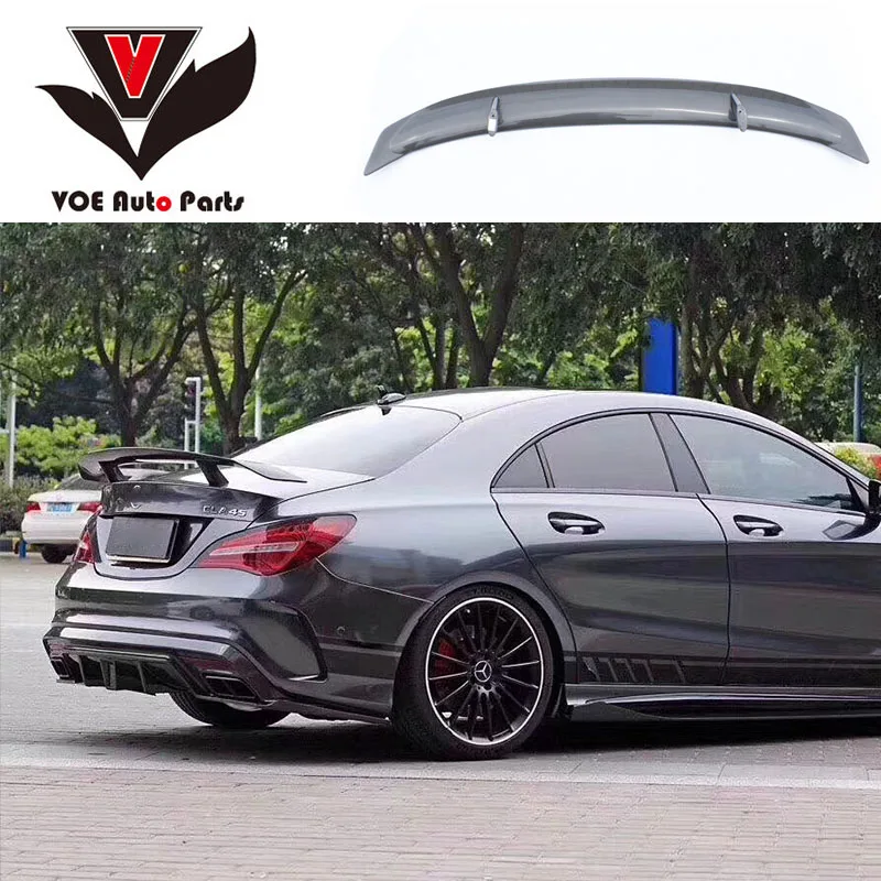 CLA W117 углеродное волокно спортивный автомобиль-Стайлинг задний Багажник крыло багажника спойлер для Mercedes-Benz cl45 W117 C117 CL180 cl200 CL250