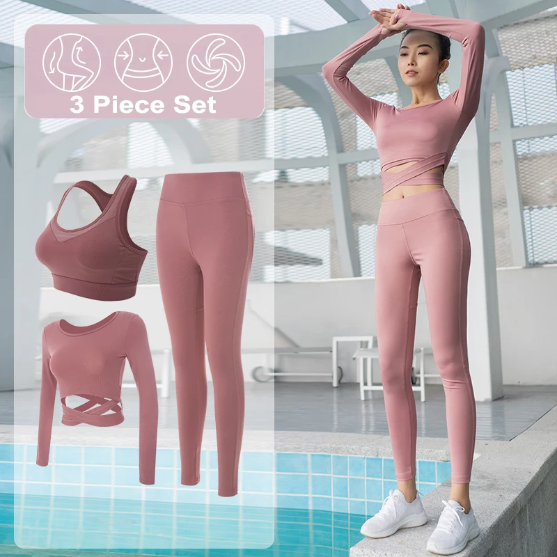 3 Piece Set Gym Clothing  (3)