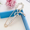 Fashion Flower Pendant Pins Crystal Rhinestone Brooch for Women Cardigan Scarf Buckle Clips Hat Clothes Lapel Pin Accessories ► Photo 3/6