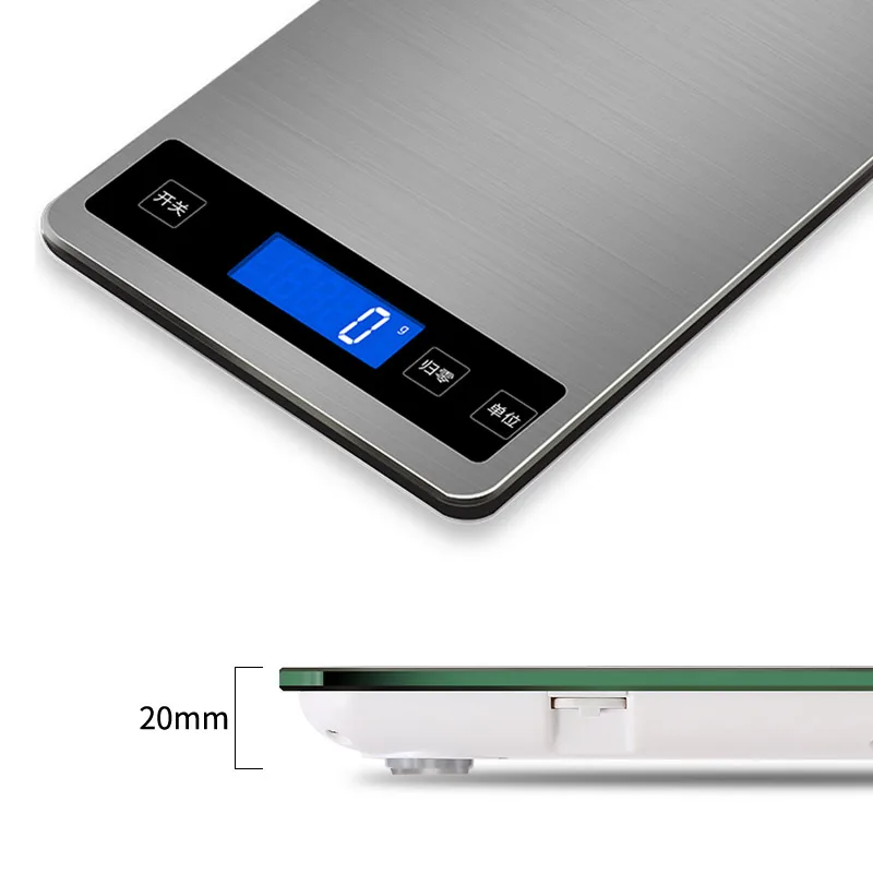 AMINNO Цифровые кухонные весы LED Электронные пищевые Единицы измерения веса Грамм /