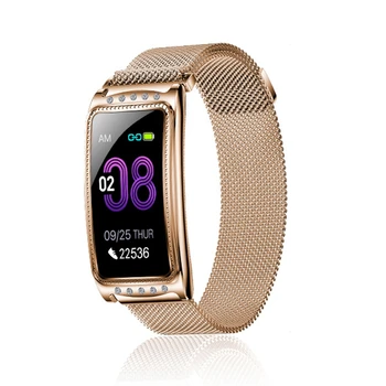 

F28 Smart Bracelet Female Fashion Bracelet Watch Heart Rate Blood Pressure Monitoring Female Physiological Cycle Reminder