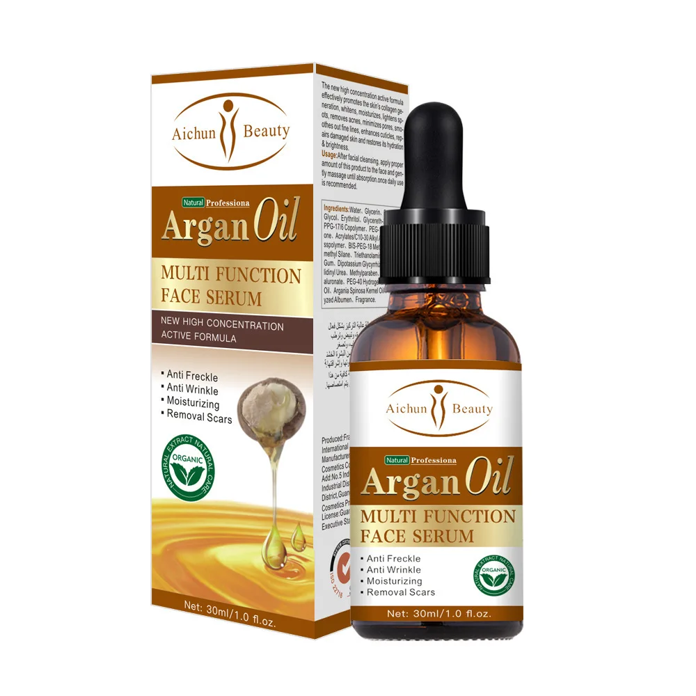 

30ml Argan Oil Multi Function Face Serum Anti-Freckle Anti-Wrinkle Moisturizing Removal Scars