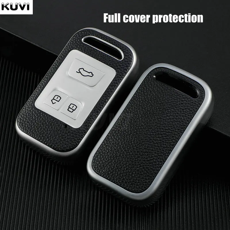 Leather Tpu Car Key Cover Case For Chery Tiggo 3 5x 4 8 Glx 7 2019 2020 Smart Remote Fob Case Holder Protect - - Racext™️ - - Racext 19
