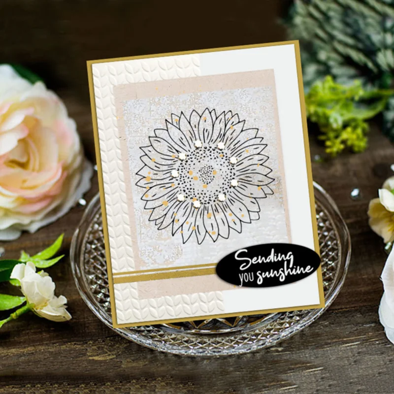 Рисунок 3 - Прозрачный силиконовый штамп в виде подсолнуха