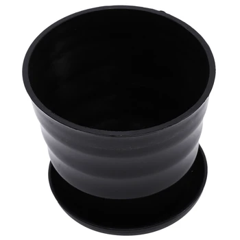 

25PCS Plant Pot 3.54 in Mini Plastic Flower Pot Container Succulent Plant Flowerpot for Home Garden Decor Black