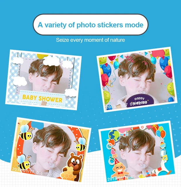 1500W Pixel Kids Digital Camera Mini Cartoon Camera 2.0 Inch IPS Children's Video Camera For Children's Toy Camera Birthday Gift 6