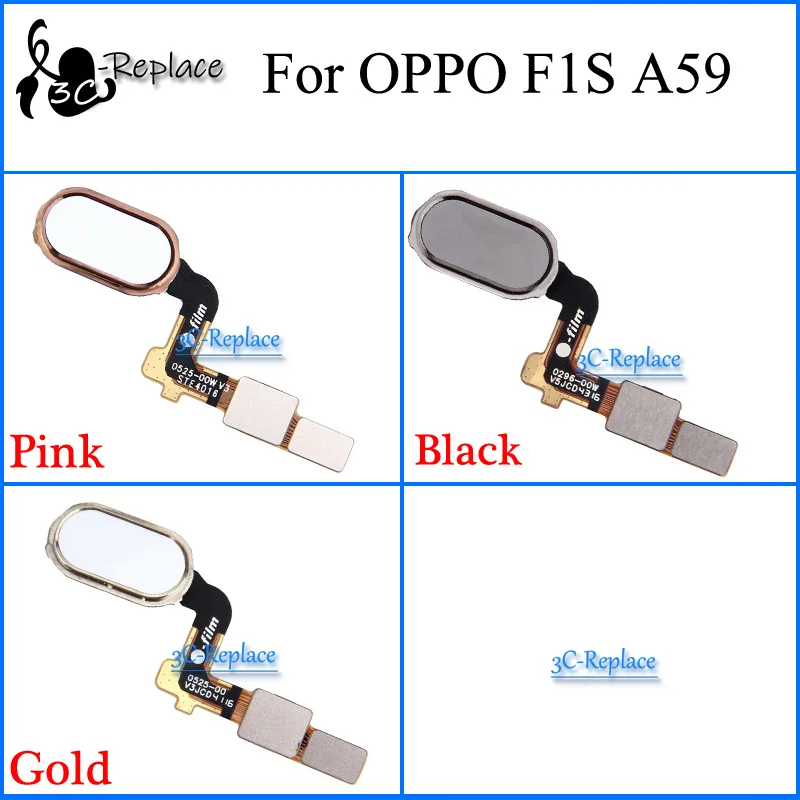 Сканер отпечатков пальцев для OPPO A59 A59S A59M A59T A1601 F1S сенсорный датчик ID кнопка home, Return в сборе гибкий кабель