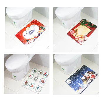 

New Christmas Bathroom Mat Anti slip Mat for Bathroom Kitchen Doormat Floor Entryways Indoor Front Door Mat Floor Carpet Home De