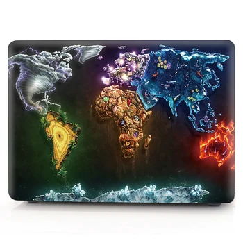 

World Map Cover For Huawei Matebook D14 D15 2020 Case Customized PVC Skin For Huawei Mate 13 14 X Pro 13.9 Honor Magicbook 14 15