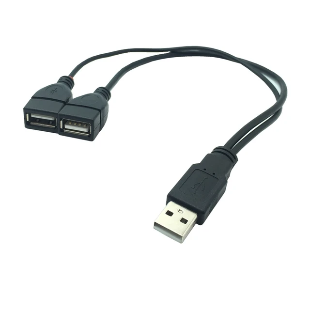 Double USB 2.0 type A Male to Male Computer Extension Cable High Speed  Adapter Connector Extender Cord Transfer Data Sync Line - AliExpress