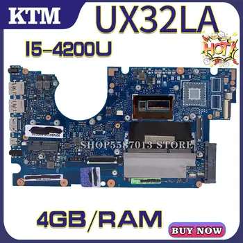 

UX32L for ASUS UX32LA U32L UX32LA_LN UX32LN laptop motherboard UX32LN mainboard test OK I5-4200U cpu 4GB-RAM