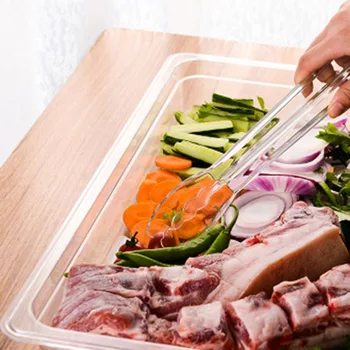 

Transparent Acrylic Trays Rectangular Tray Serving Fruit Vegetable Food Tray Anti-skid Recycled K888