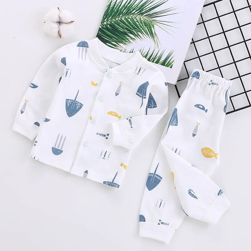 Baby Clothing Set near me 0-2 Years Soft Baby Clothes Set Spring Autumn Cotton Newborn Baby Boys Girls Clothes 2PCS Baby Pajamas Unisex Kids Clothing Sets baby shirt clothing set