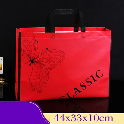 18 Coated Non-woven Printing Pattern Clothing Tote Garment Custom Eco Laminating Packaging Bag High Grade Shoe Box Cosmetic Gift Ad - Цвет: 18