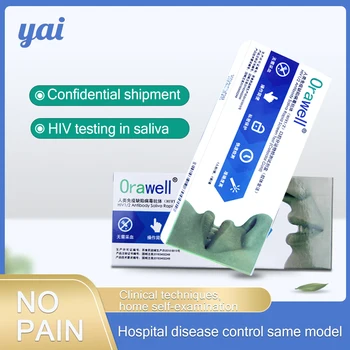 

Fluid HIV1/2 Antibody Screen Test Home Saliva test strip Kit HIV AIDS Testing kits ( 1 pcs) Privacy Fast Shipping