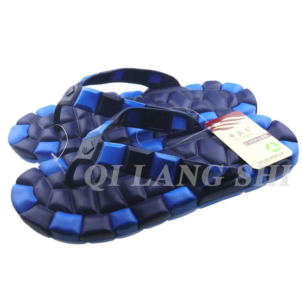 

Qi lang shi Men's Double Layer Color New Style Fashion Flip-flops Eva Non-wei chao Sandals