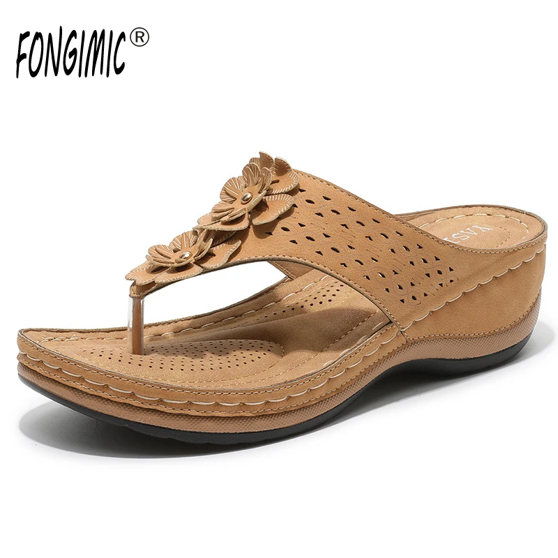 

Women's New Sandals Women's Car Line Anti-skid Light Herringbone Foot Slope Sandals and Slippers Wedge Sandals Wedge Sandals
