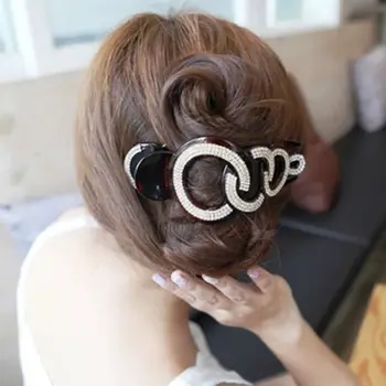 

Women Fashion Rhinestone Fish Mouth Hair Clip Duckbill Hairpin Styling Tool New Arrival