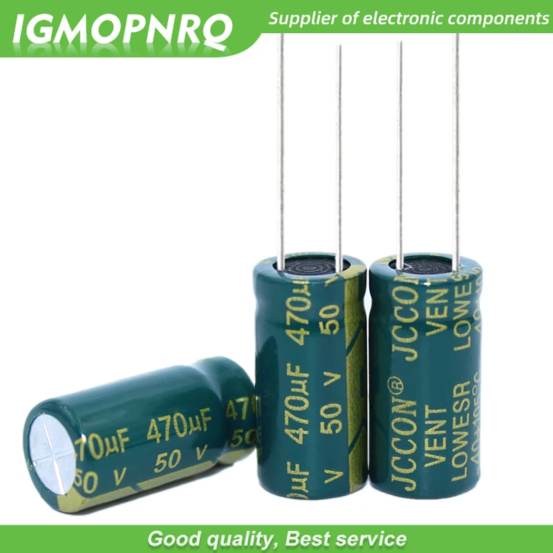 10PCS 50V470UF 10*20mm igmopnrq Aluminum electrolytic capacitor high frequent low impedance 10x20mm