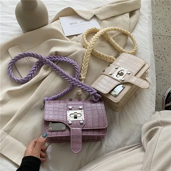 

Brand Original Design 2020 New Fashion Joker Single Shoulder Messenger Bag Lock Square Bag