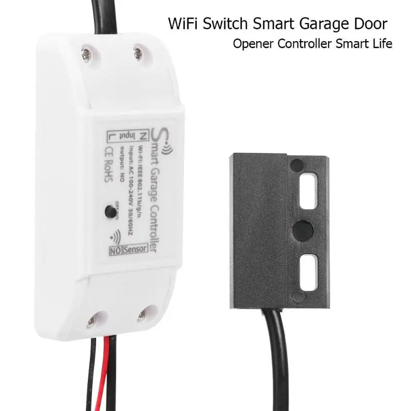 

WiFi Switch Garage Door Controller for Car Garage Door Opener Smart Tuya APP Remote Control Timing Voice Control Alexa Google